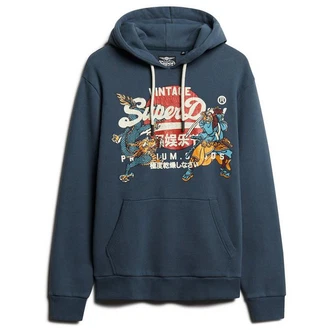 Superdry Herren Hoodie Tokyo VI Graphic Hoodie Superdry Herren Hoodie Tokyo VI Graphic Hoodie
