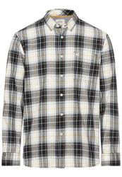 camel active Langarmhemd Button-Down-Kragen Asphalt