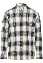 camel active Langarmhemd Button-Down-Kragen Asphalt