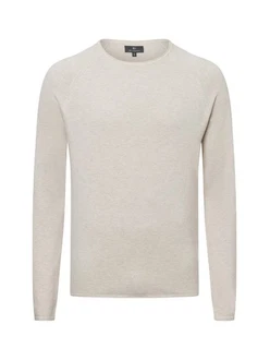 Nils Sundström Strickpullover Grau/Khaki/Beige/Braun