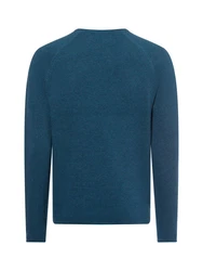 Nils Sundström Strickpullover Blau/Türkis/Dunkelblau