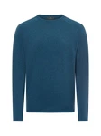 Nils Sundström Strickpullover Blau/Türkis/Dunkelblau