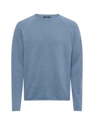 Nils Sundström Strickpullover Blau/Grau/Hellblau