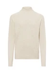 Nils Sundström Strickpullover Weiß/Khaki/Beige