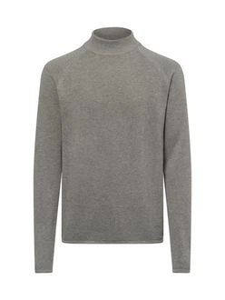Nils Sundström Strickpullover Grau/Hellgrau/Dunkelgrau