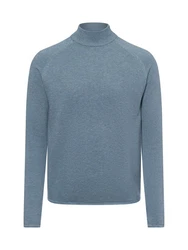 Nils Sundström Strickpullover Blau/Grau