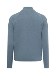 Nils Sundström Strickpullover Blau/Grau