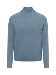 Nils Sundström Strickpullover Blau/Grau
