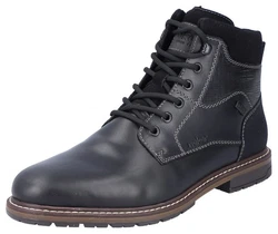 Rieker Schnürstiefel Business Schuh (TEX-Membran) Dunkelblau/Schwarz/Blau/Hellblau