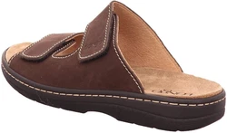 Longo Pantolette Sandale Braun/Dunkelbraun/Beige