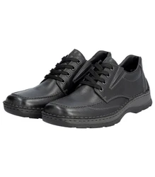Rieker Halbschuhe Schnürschuh Schwarz