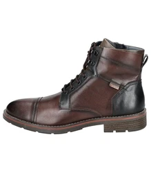 PIKOLINOS Stiefelette Schnürstiefelette Braun/Dunkelbraun