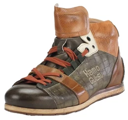 Herren Leder Halbschuhe Sneaker Wechselfussbett