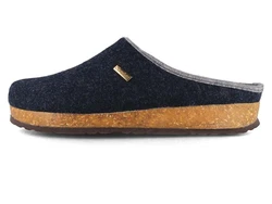 Tuffeln Filz Pantoffeln Komfort Herren Clogs Blau/Hellblau/Dunkelblau