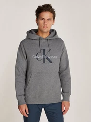 Calvin Klein Jeans Kapuzensweatshirt SEASONAL MONOLOGO REGULAR HOODIE Grau/Dunkelgrau/Khaki/Hellgrau/Silber