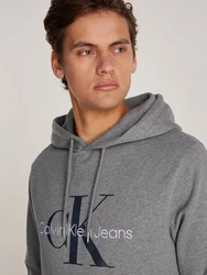 Calvin Klein Jeans Kapuzensweatshirt SEASONAL MONOLOGO REGULAR HOODIE Grau/Dunkelgrau/Khaki/Hellgrau/Silber