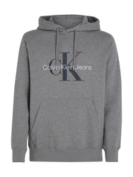 Calvin Klein Jeans Kapuzensweatshirt SEASONAL MONOLOGO REGULAR HOODIE Grau/Dunkelgrau/Khaki/Hellgrau/Silber