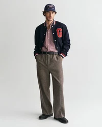 Gant Langarmhemd Rot/Braun/Dunkelrot