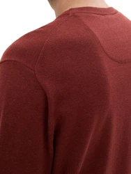 TOM TAILOR Strickpullover Basic Crewneck Knit burgunder