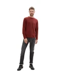 TOM TAILOR Strickpullover Basic Crewneck Knit burgunder TOM TAILOR Strickpullover Basic Crewneck Knit burgunder