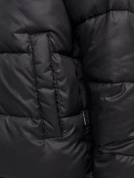 Jack & Jones Steppjacke JJMOON STAND COLLAR PUFFER Schwarz