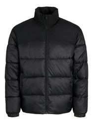 Jack & Jones Steppjacke JJMOON STAND COLLAR PUFFER Schwarz