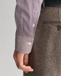 Gant Langarmhemd POPLIN MICRO GINGHAM SHIRT Regular Fit Lila/Rot