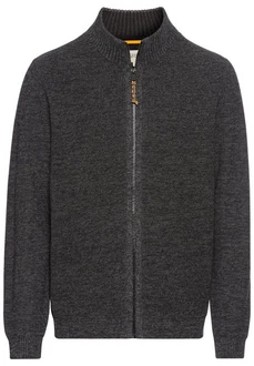 camel active Strickjacke mit Stehkragen