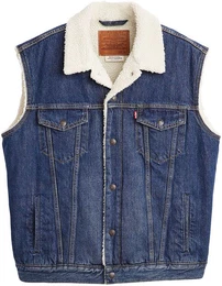 Levi's Jeansweste SLEEVELESS TYPE 3 SHERPA mit Lammfelloptik Innenfutter