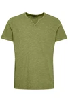 BLEND T-Shirt 'Ashton' Split Neck Tee Dunkelgrün/Grün/Türkis BLEND T-Shirt 'Ashton' Split Neck Tee Dunkelgrün/Grün/Türkis