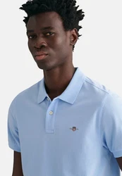 GANT Poloshirt REGULAR SHIELD Hellblau/Blau
