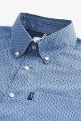 Next Langarmhemd Pflegeleichtes Button-Down-Oxford-Hemd Dunkelblau/Blau/Hellblau/Grau