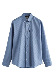 Next Langarmhemd Pflegeleichtes Button-Down-Oxford-Hemd