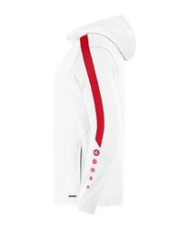 Jako Kapuzensweatshirt Kapuzenjacke Power Weiß/Rot/Schwarz