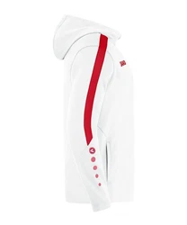 Jako Kapuzensweatshirt Kapuzenjacke Power Weiß/Rot/Schwarz