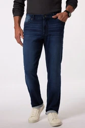Boston Park 5-Pocket-Jeans Bauchfit Superstretch Dunkelblau/Blau/Hellblau
