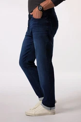 Boston Park 5-Pocket-Jeans Bauchfit Superstretch Dunkelblau/Blau/Hellblau