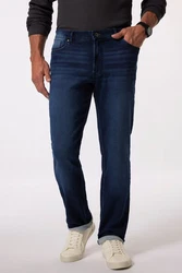 Boston Park 5-Pocket-Jeans Bauchfit Superstretch Dunkelblau/Blau/Hellblau
