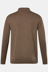 Boston Park Poloshirt Strickjacke Langarm Stehkragen 