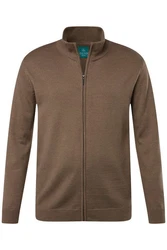 Boston Park Poloshirt Strickjacke Langarm Stehkragen 