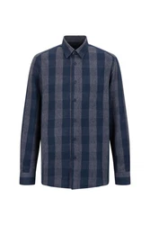 Drykorn Langarmhemd Ramis Dunkelblau/Hellblau/Grau/Blau/Weiß/Creme
