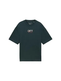 T-Shirt Oversized T-Shirt mit Stickerei mit Stickereien
