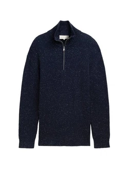 TOM TAILOR Denim Strickpullover Troyer