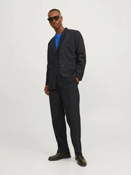 JACK & JONES Sakko 'JPRBushwick Harry' Dunkelgrau/Schwarz/Grau/Dunkelblau