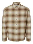 SELECTED HOMME Hemd Owen Braun/Beige