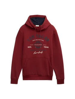 TOM TAILOR Sweatshirt Dunkelrot/Rot/Braun