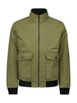 NO EXCESS Bomberjacke Outdoorjacke Kurze Steppjacke Dunkelgrün/Grün/Khaki
