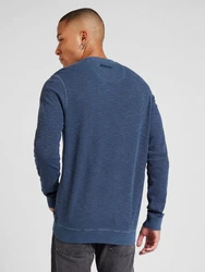 CAMP DAVID Langarmshirt Dunkelblau/Blau/Hellblau/Grau