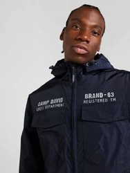 CAMP DAVID Jacke Kurzjacke navy/hellgrau