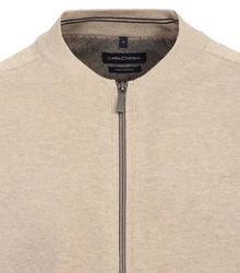 CASAMODA Strickjacke Khaki/Beige/Braun